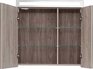 Шкаф зеркальный Dreja Max 80 дуб кантри купить в интернет-магазине сантехники Sanbest