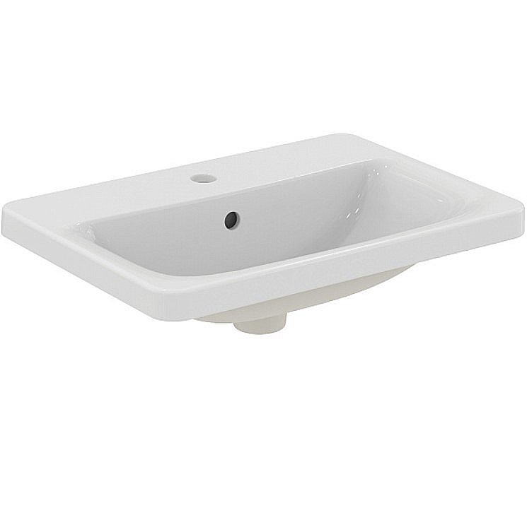 Раковина врезная сверху столешницы Ideal Standard Connect 58 E504401 белая купить в интернет-магазине Sanbest