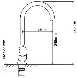 Смеситель для кухни MIXLINE ML 530473 купить в интернет-магазине сантехники Sanbest