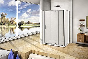 Душевой уголок Good door ORION WTW-PD+SP 90x80 стекло матовое/профиль хром купить в интернет-магазине Sanbest