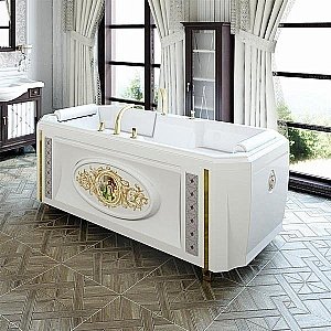 Ванна акриловая FRA GRANDE ФЕРНАНДО 4-01-3-0-0-422 190х90 белая с гидромассажем купить в интернет-магазине Sanbest