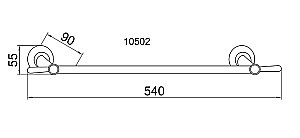 Полотенцедержатель Boheme Chiaro 10502 купить в интернет-магазине сантехники Sanbest