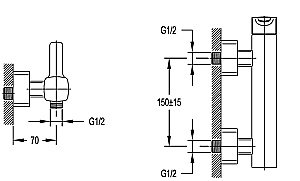 Смеситель для душа Cezares TESORO-D купить в интернет-магазине сантехники Sanbest