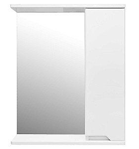 Зеркало со шкафом Loranto Палермо CS00092516 60 белое, правостороннее купить в интернет-магазине сантехники Sanbest