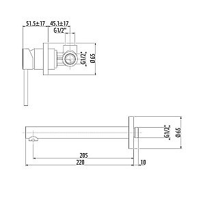 Смеситель для раковины Gattoni Circle One 9037/90NO купить в интернет-магазине сантехники Sanbest