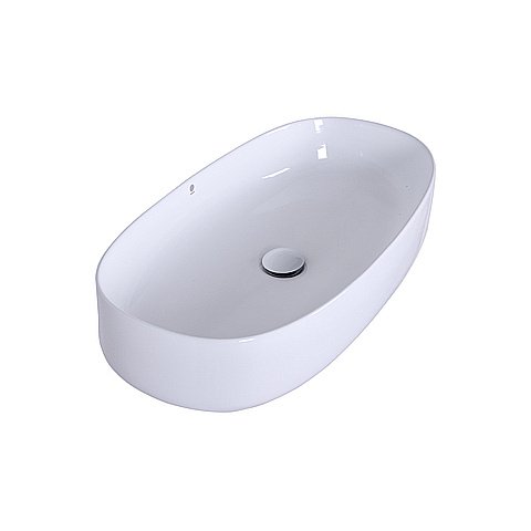 Раковина накладная Orange 68 B07-675W белая купить в интернет-магазине Sanbest