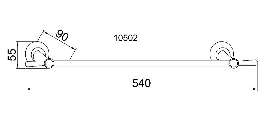 Полотенцедержатель Boheme Chiaro 10502 купить в интернет-магазине сантехники Sanbest