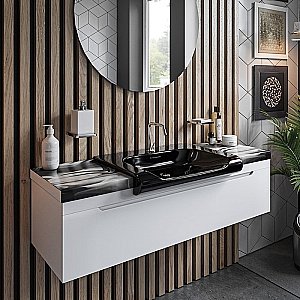 Раковина Kerasan Inka Project 40  341131*1 черная матовая купить в интернет-магазине Sanbest