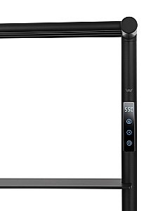 Полотенцесушитель электрический WONZON & WOGHAND DÜSSELDORF, Черный матовый (WW-A208-MB) купить в интернет-магазине сантехники Sanbest