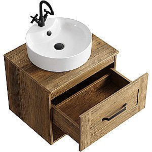 Тумба с раковиной Aqwella Craft 60 CRF0106 дуб балтийский для ванной в интернет-магазине Sanbest