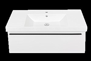 Тумба с раковиной LA FENICE Elba Bianco 100 белая для ванной в интернет-магазине Sanbest