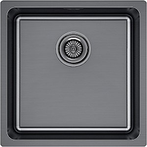 Кухонная мойка Paulmark Yuni 44 YU44-GM вороненая сталь купить в интернет-магазине сантехники Sanbest