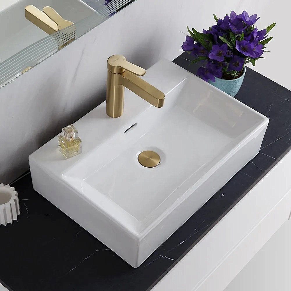 Раковина накладная BelBagno 51 BB1340 белая купить в интернет-магазине Sanbest