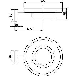 Мыльница PAINI Dax-R 84CR021BI хром купить в интернет-магазине сантехники Sanbest