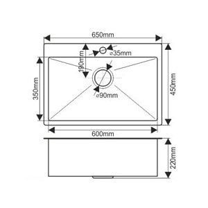 Мойка кухонная Melana ProfLine D6545HC бронза купить в интернет-магазине сантехники Sanbest