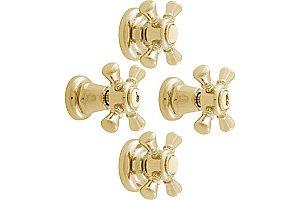 Смеситель для душа Rav-Slezak MORAVA RETRO MK386KZ золото купить в интернет-магазине сантехники Sanbest