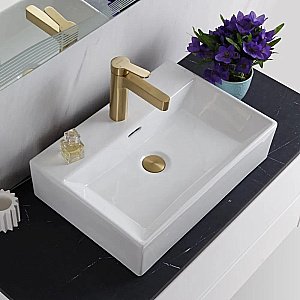 Раковина накладная BelBagno 51 BB1340 белая купить в интернет-магазине Sanbest