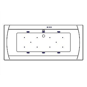 Ванна акриловая Excellent Aquaria Lux Slim RELAX WAEX.AQU18S.RELAX.BR 180x80 белая с гидромассажем купить в интернет-магазине Sanbest