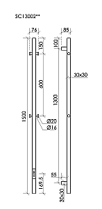 Полотенцесушитель Sancos Linn SC13002BB брашированная бронза купить в интернет-магазине сантехники Sanbest