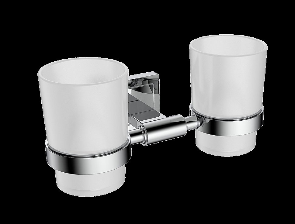 Стакан для зубных щеток CeramaLux Gamma 12303 хром купить в интернет-магазине сантехники Sanbest