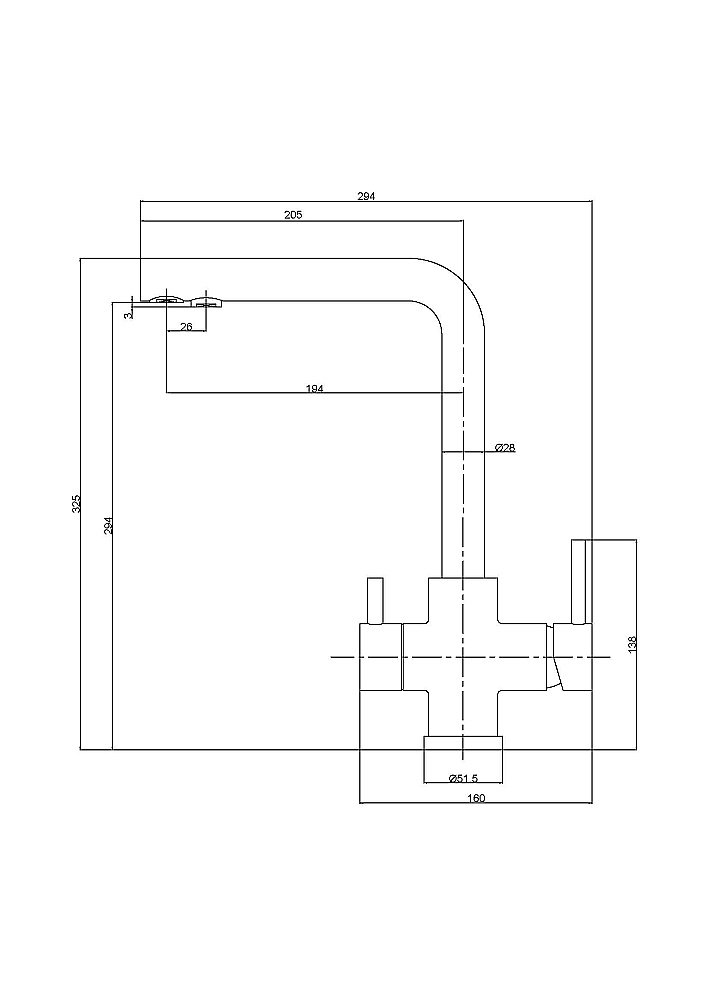 Смеситель для кухни Veragio Milano 30019 хром купить в интернет-магазине сантехники Sanbest