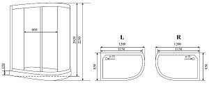 Душевая кабина Timo Standart T-1102 P купить в интернет-магазине Sanbest