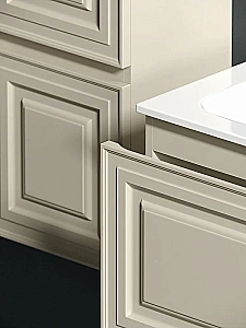 Тумба с раковиной Sancos Very VR80CE+CN7012MH Beige Soft/раковина антрацит матовый для ванной в интернет-магазине Sanbest