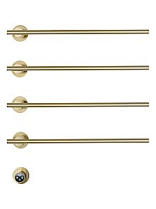 Полотенцесушитель электрический встраиваемый WONZON & WOGHAND DORTMUND, Брашированное золото (WW-A364-BG) купить в интернет-магазине сантехники Sanbest