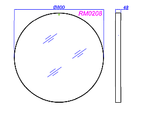 Зеркало Aqwella RM 80 белое в ванную от интернет-магазине сантехники Sanbest