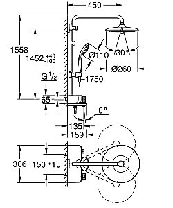 Душевая система Grohe Euphoria SmartControl System 26510000 купить в интернет-магазине сантехники Sanbest