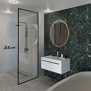Тумба с раковиной LA FENICE Elba Bianco 100 белая для ванной в интернет-магазине Sanbest