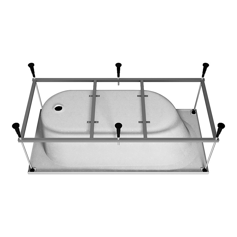 Ванна акриловая Vincea VBT-2B150-FR 150x70 белая с каркасом купить в интернет-магазине Sanbest