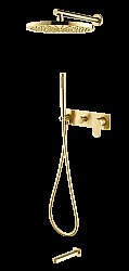 Душевая система Boheme Spectre 454-2-MG золото матовое купить в интернет-магазине сантехники Sanbest