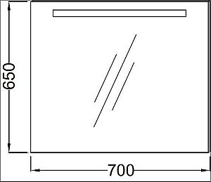 Зеркало с подсветкой Jacob Delafon EB1412-NF 70 в ванную от интернет-магазине сантехники Sanbest