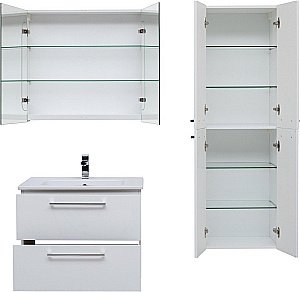 Тумба с раковиной Dreja Gio 100 белый для ванной в интернет-магазине Sanbest