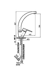 Смеситель для кухни Rav-Slezak COLORADO CO106.5/3 купить в интернет-магазине сантехники Sanbest