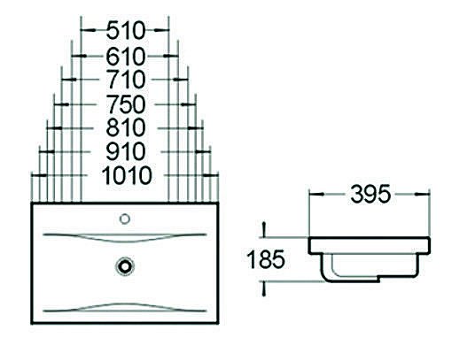 Раковина SantiLine 61 SL-2101 (60) белая купить в интернет-магазине Sanbest