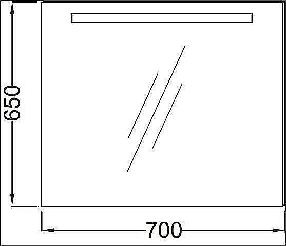 Зеркало с подсветкой Jacob Delafon EB1412-NF 70 в ванную от интернет-магазине сантехники Sanbest