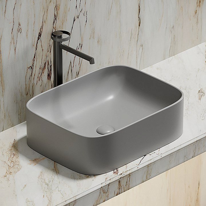 Раковина Ceramica Nova Element 50 CN6052MSG серая матовая купить в интернет-магазине Sanbest