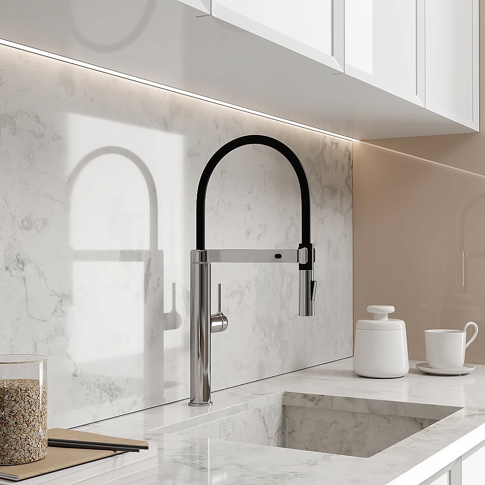 Смеситель для кухни WasserKraft A8817 сенсорный, хром купить в интернет-магазине сантехники Sanbest