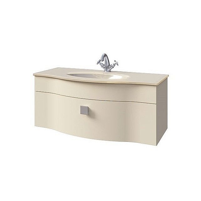 Тумба с раковиной Caprigo Nokturn 100 бежевая для ванной в интернет-магазине Sanbest