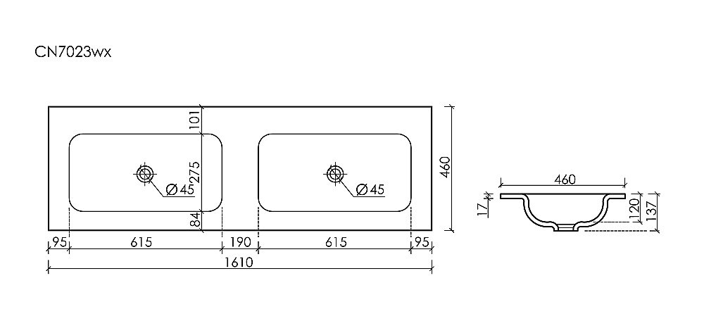 Раковина Ceramica Nova Grace CN7023wx белый купить в интернет-магазине Sanbest