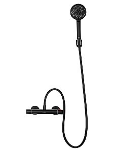 Смеситель для душа с термостатом WONZON & WOGHAND INN 5 WW-B1005-A-MB черный матовый купить в интернет-магазине сантехники Sanbest