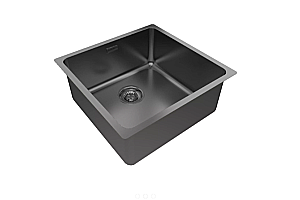 Кухонная мойка Paulmark VISTA 48 PM304844-GM вороненая сталь купить в интернет-магазине сантехники Sanbest