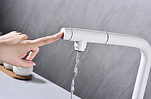 Смеситель для кухни Paulmark Urban Ur213104-WH белый матовый купить в интернет-магазине сантехники Sanbest