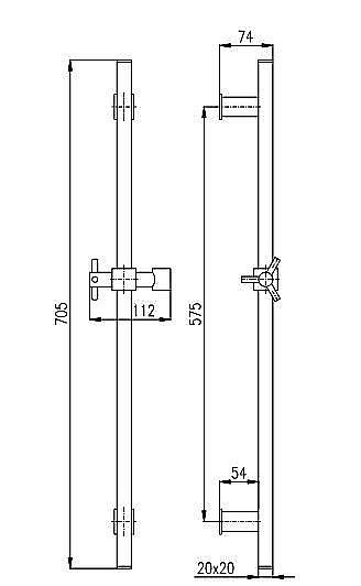 Душевая штанга RAV-Slezak PREMIUM CRISTAL LINE ЛОИРА MD0111Z золото купить в интернет-магазине сантехники Sanbest