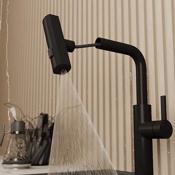 Смеситель для кухни Rush Tinos TI3732-18Black черный матовый купить в интернет-магазине сантехники Sanbest