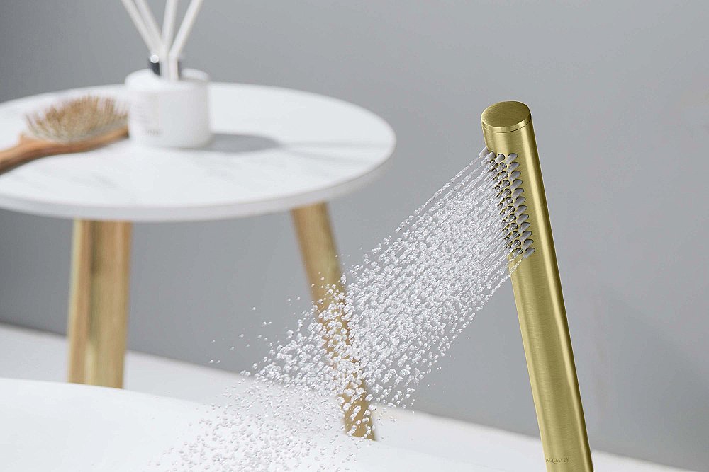 Душевая лейка Aquatek Европа AQ2002BG золото шлифованное купить в интернет-магазине сантехники Sanbest