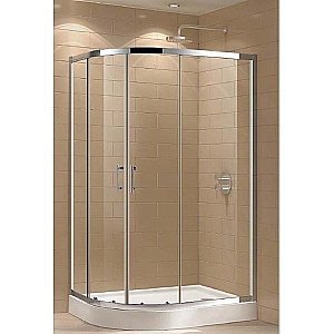 Душевой уголок Cezares Eco 80х100 ECO-RH-2-100/80-C-Cr стекло прозрачное/профиль хром купить в интернет-магазине Sanbest