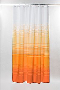 Текстильная шторка для ванной Iddis Basic Horizon 300P20Ri11 оранжевая купить в интернет-магазине сантехники Sanbest
